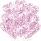 Pink Heart Confetti Balloons 30 Pcs, 12 Inch Clear Heart Latex Balloon with Heart Confetti Inside for Wedding Anniversary Birthday Party Valentine Baby Shower Bridal Shower Decorations Supplies